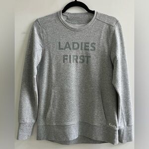 Keds Ladies First Gray Crew Neck Sweater